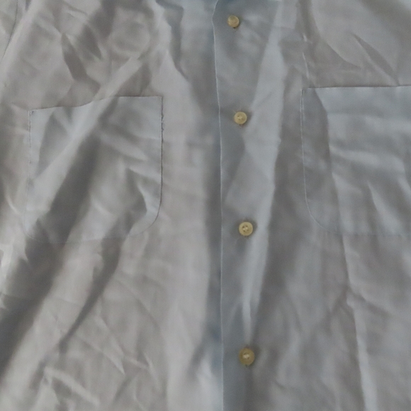 Vintage rare 1950s 60s Rockabilly Shirt E&W Customized blue short sleeve M - Picture 2 of 7